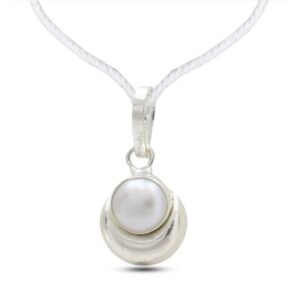 Pure Silver Pearl Pendant