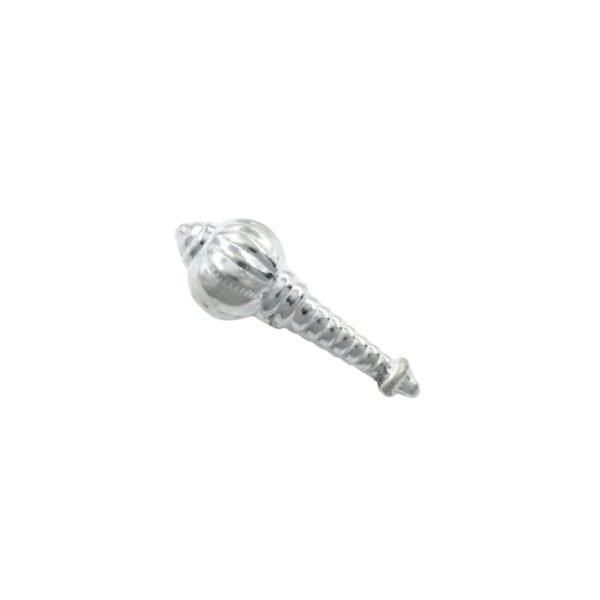 Real Silver Lord Hanuman Bajrangbali Divine Gada - Image 2