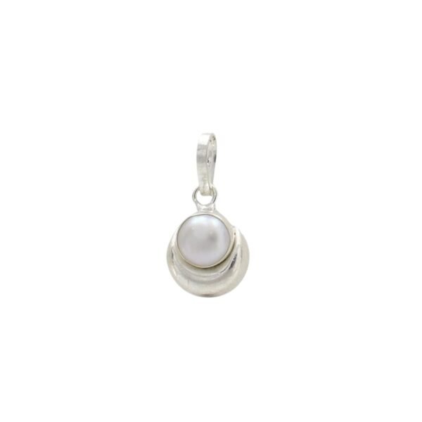 Pure Silver Pearl Pendant - Image 2