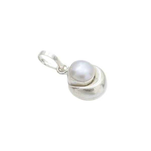 Pure Silver Pearl Pendant - Image 3