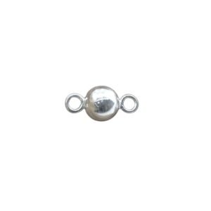 Pure Silver Ball Double Hook Pendant