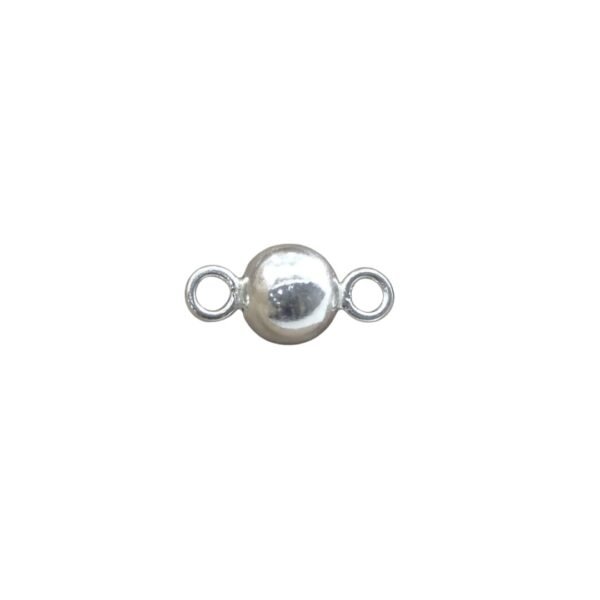 Pure Silver Ball Double Hook Pendant