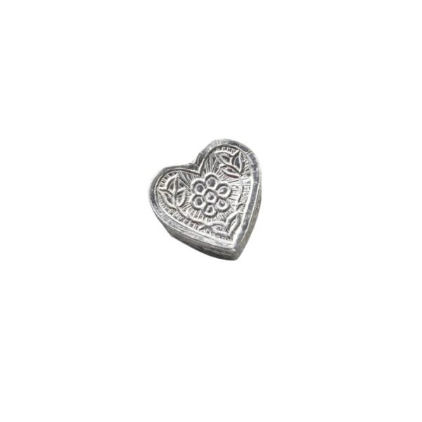 Pure Silver Heart Dibbi - Image 2