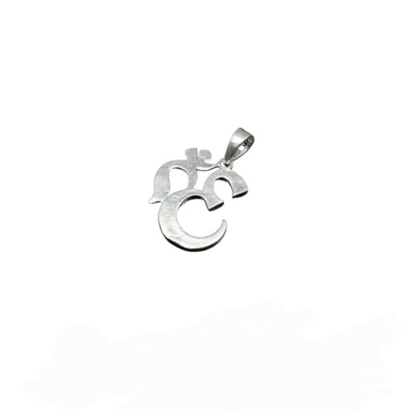 Pure Silver Om Pendant - Image 3